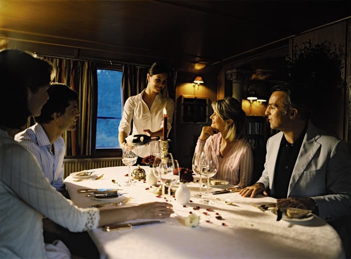 Belmond River Cruises Belmond Fleur de Lys Interior Restaurant Diner 4.jpg